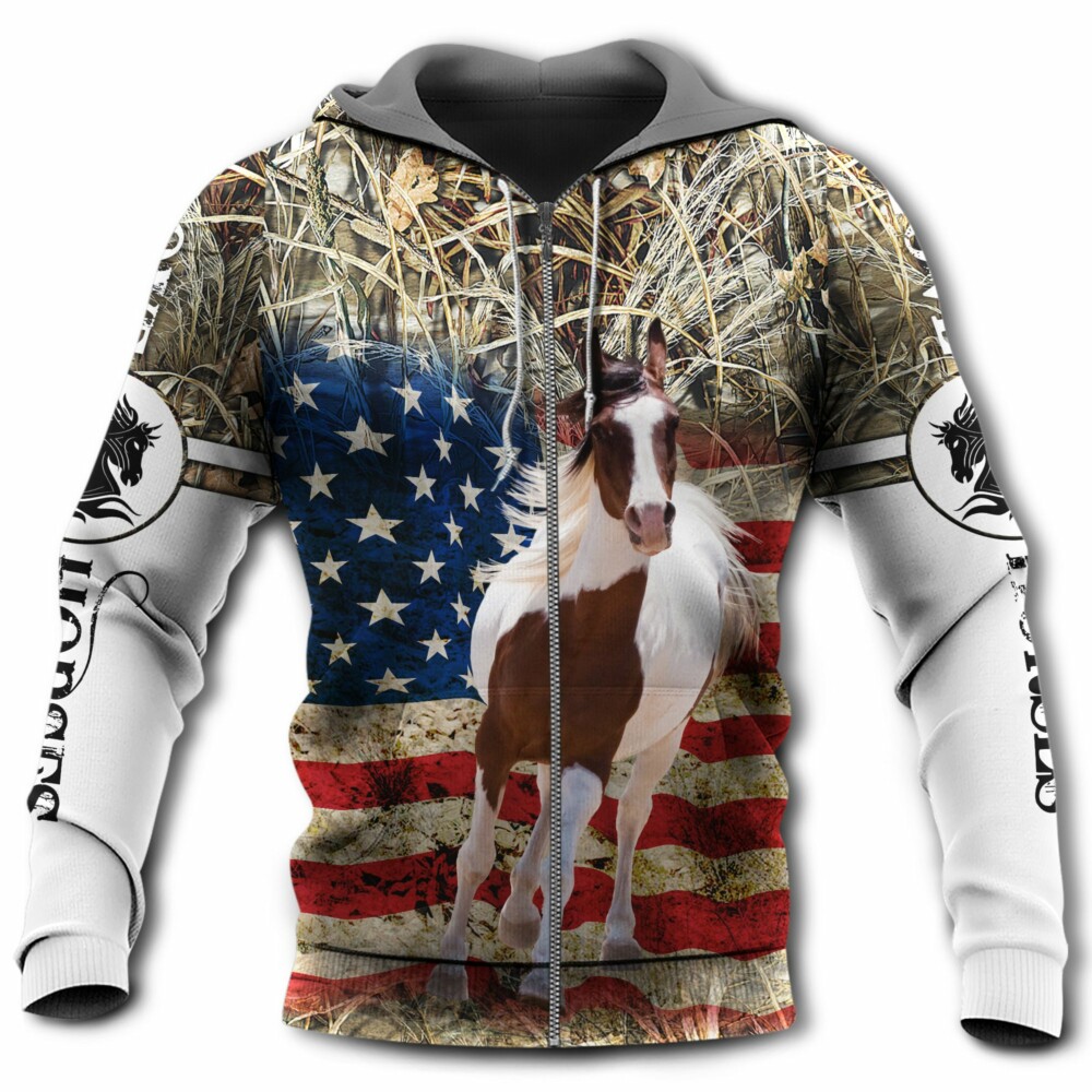 Horse America So Amazing - Hoodie - Owl Ohh - Owl Ohh
