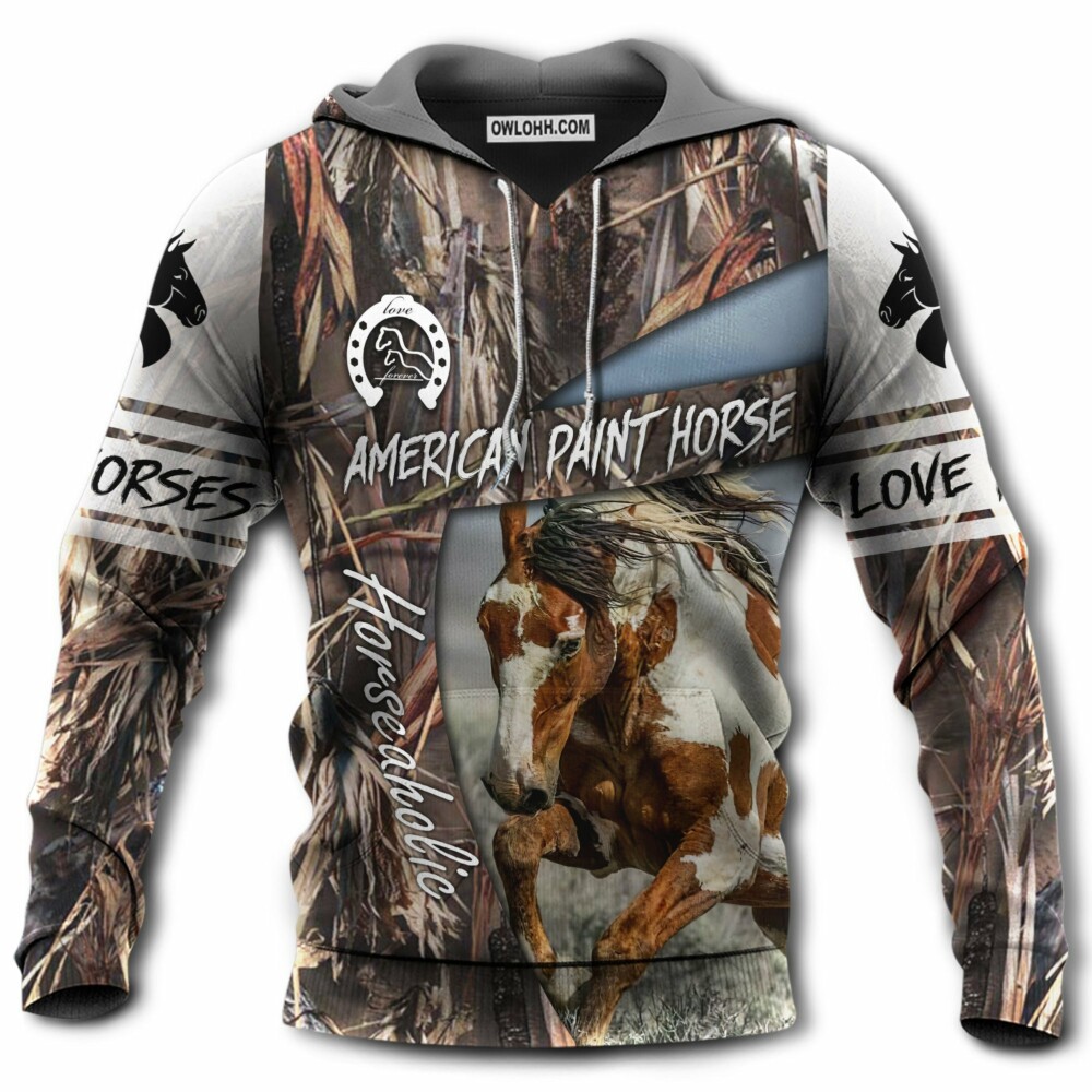 Horse American Paint Horse Love Horse - Hoodie - Owl Ohh - Owl Ohh