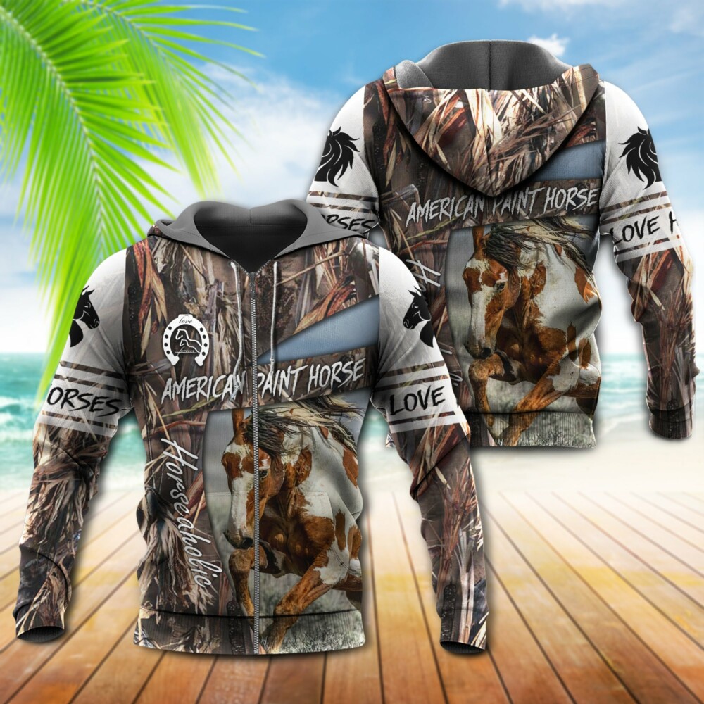Horse American Paint Horse Love Horse - Hoodie - Owl Ohh - Owl Ohh