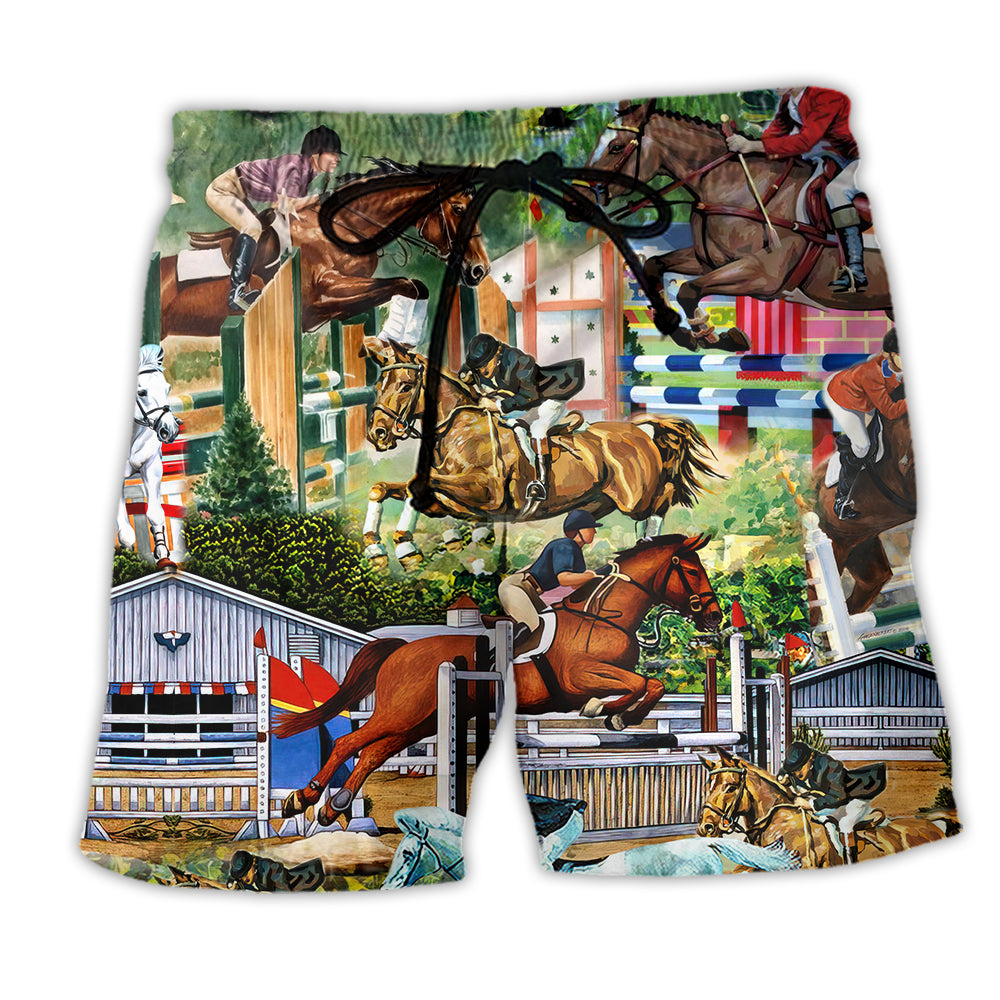 Horse And Human Cool Racing - Beach Short - Owl Ohh - Owl Ohh