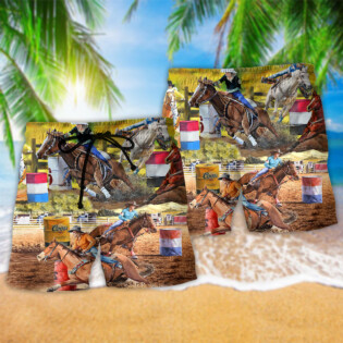 Horse Barrel Racing Ride It Like You Stole It Cool - Beach Short - Owl Ohh - Owl Ohh
