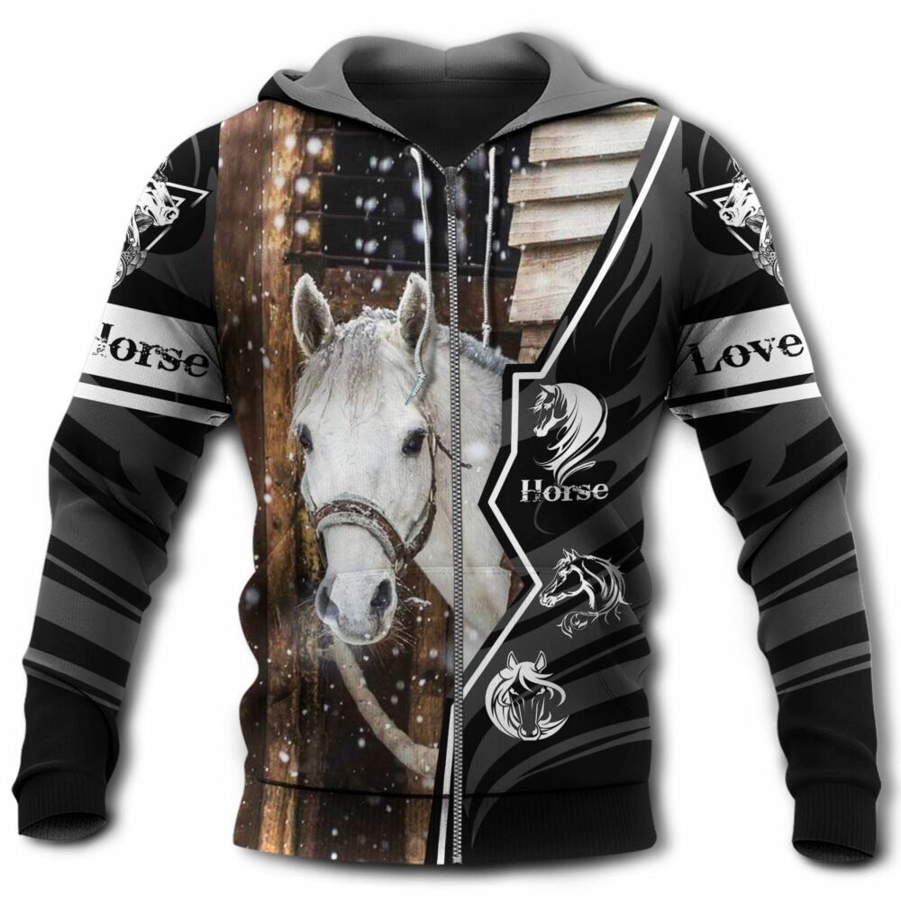 Horse Beautiful Horse Love Horse - Hoodie - Owl Ohh - Owl Ohh