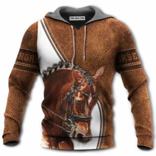 Horse Cool Leather Style - Hoodie - Owl Ohh - Owl Ohh