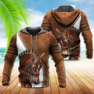 Horse Cool Leather Style - Hoodie - Owl Ohh - Owl Ohh