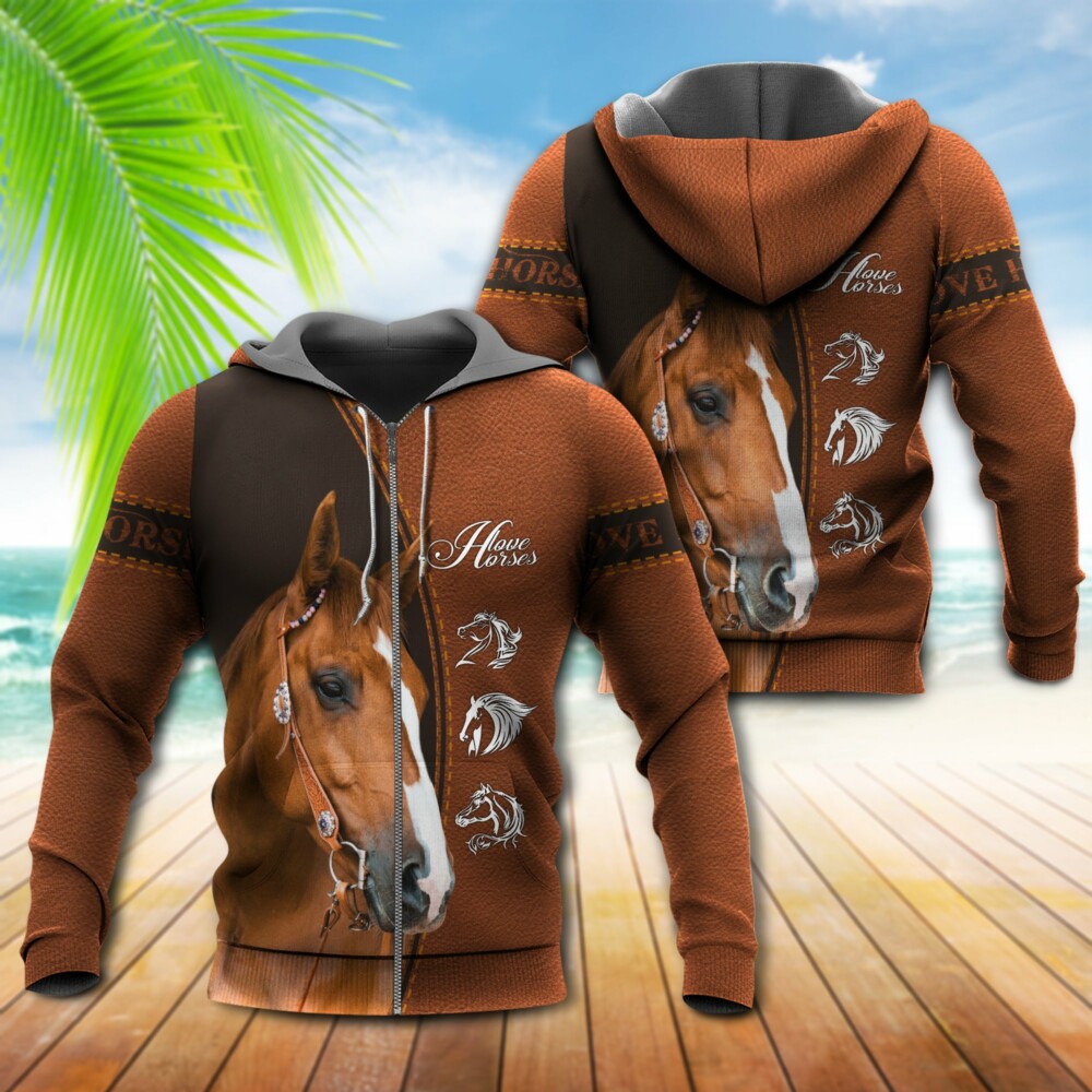 Horse Cool Love Horse Strong - Hoodie - Owl Ohh - Owl Ohh