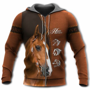 Horse Cool Love Horse Strong - Hoodie - Owl Ohh - Owl Ohh
