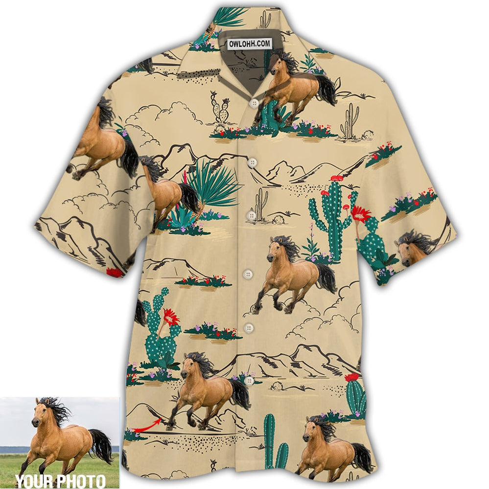 Horse Desert Custom Photo - Hawaiian shirt - Owl Ohh - Owl Ohh