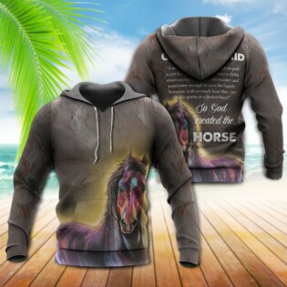 Horse God Once Said I Need Someone - Hoodie - Owl Ohh - Owl Ohh