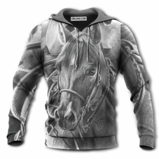 Horse Grey Style Classic Style - Hoodie - Owl Ohh - Owl Ohh