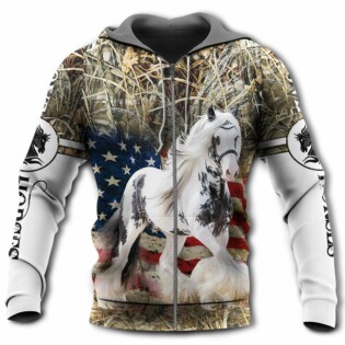 Horse Gypsy Horse Love America - Hoodie - Owl Ohh - Owl Ohh