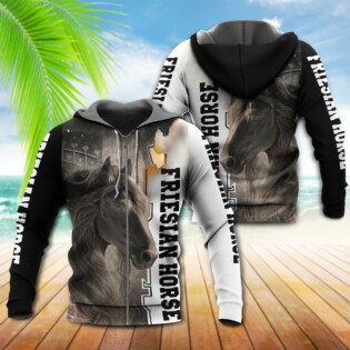Horse Is My Therapy Friesian Love Horse - Hoodie - Owl Ohh - Owl Ohh