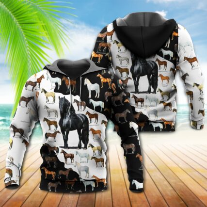 Horse Is My Therapy Hore Make Me Happy - Hoodie - Owl Ohh - Owl Ohh