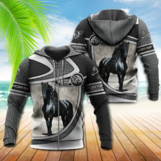 Horse Love Black Horse - Hoodie - Owl Ohh - Owl Ohh