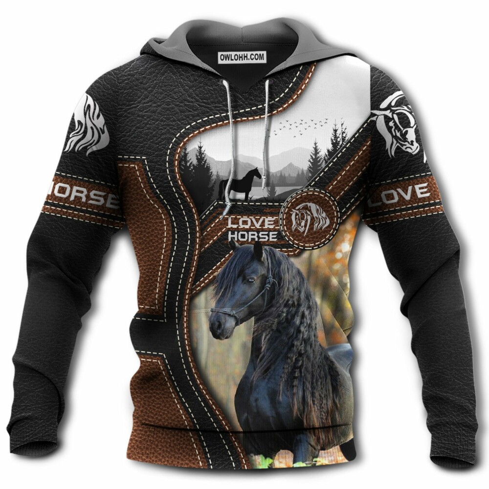 Horse Love Horse Forest - Hoodie - Owl Ohh - Owl Ohh