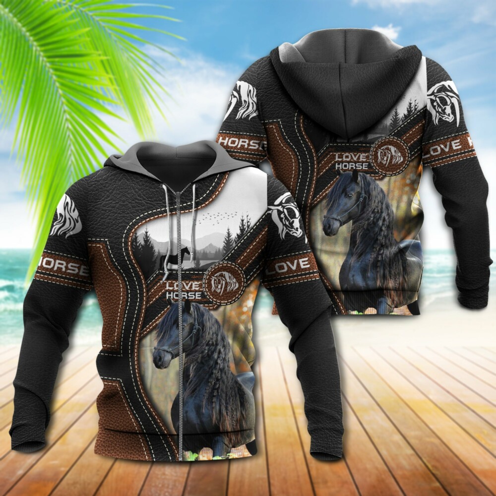 Horse Love Horse Forest - Hoodie - Owl Ohh - Owl Ohh