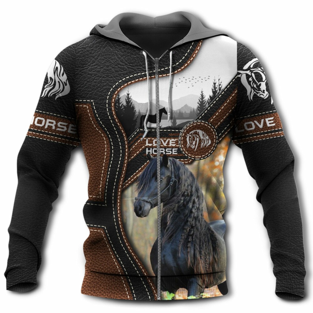 Horse Love Horse Forest - Hoodie - Owl Ohh - Owl Ohh