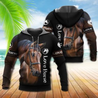Horse Love Strong Brown Style - Hoodie - Owl Ohh - Owl Ohh