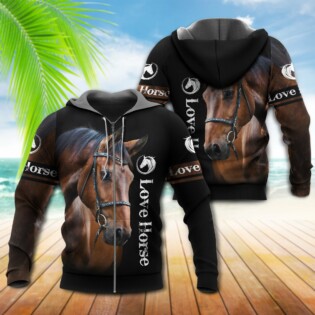 Horse Love Strong Brown Style - Hoodie - Owl Ohh - Owl Ohh
