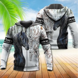 Horse Lover Forever With The Snow - Hoodie - Owl Ohh - Owl Ohh