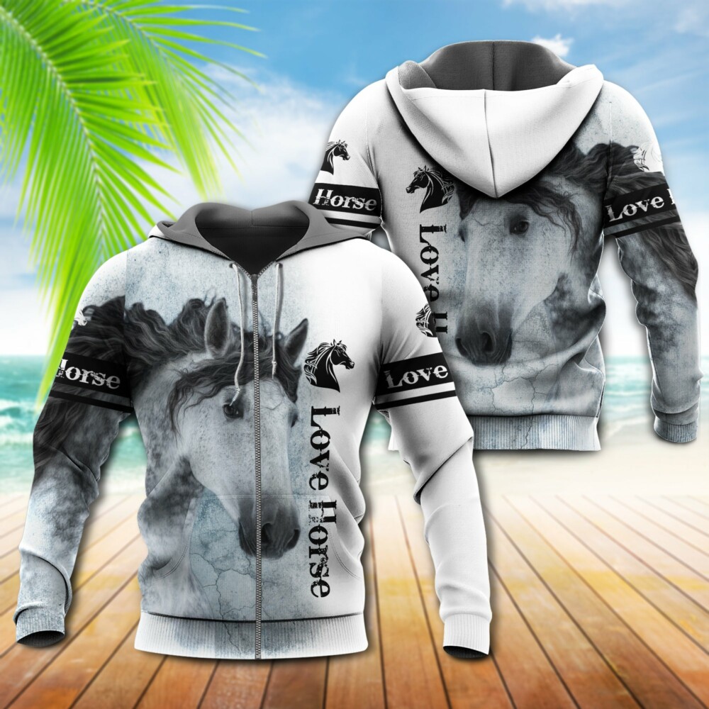Horse Make Me Happy Love Horse - Hoodie - Owl Ohh - Owl Ohh
