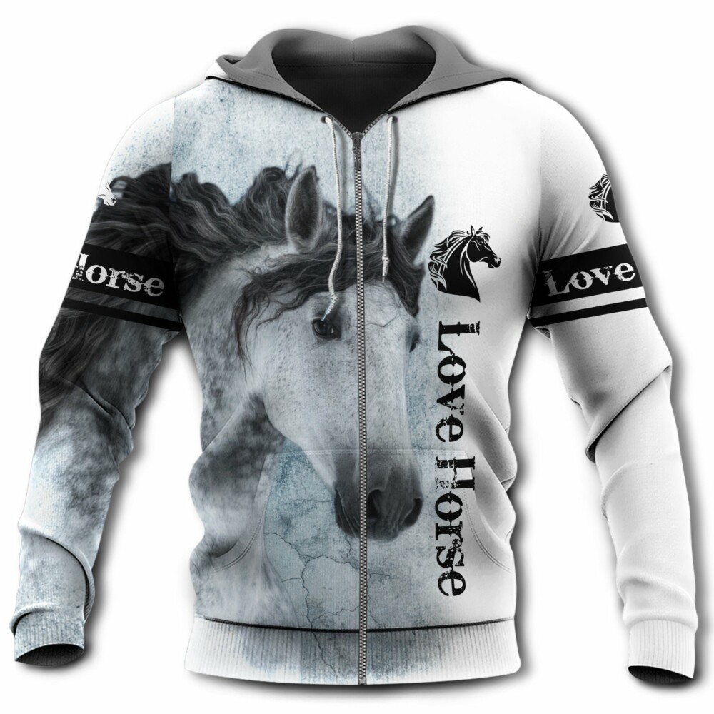 Horse Make Me Happy Love Horse - Hoodie - Owl Ohh - Owl Ohh