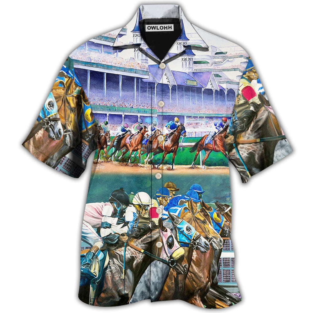 Horse Racing We Love Amazing Style - Hawaiian Shirt - Owl Ohh - Owl Ohh