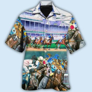 Horse Racing We Love Amazing Style - Hawaiian Shirt - Owl Ohh - Owl Ohh