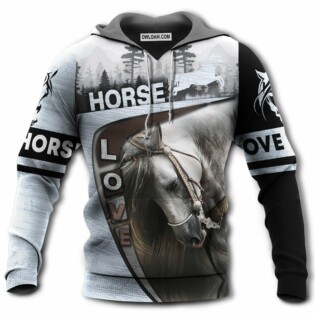 Horse So Beautiful In Forest - Hoodie - Owl Ohh - Owl Ohh