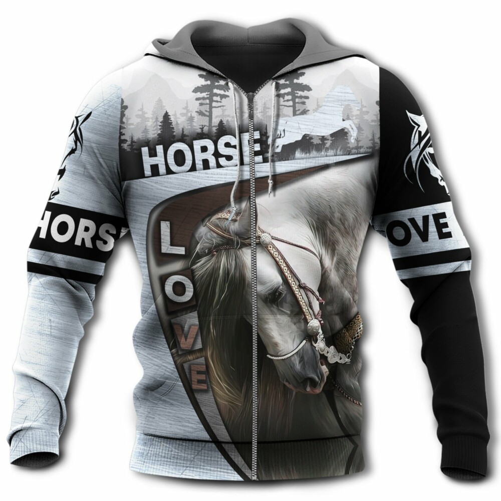 Horse So Beautiful In Forest - Hoodie - Owl Ohh - Owl Ohh