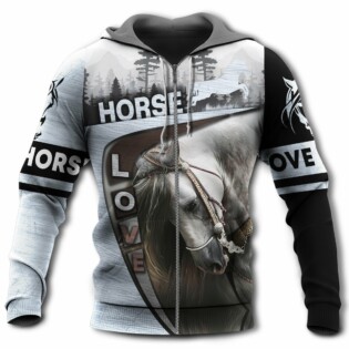 Horse So Beautiful In Forest - Hoodie - Owl Ohh - Owl Ohh