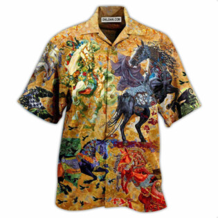 Horse The World Is A Better Place With Horses - Hawaiian Shirt - Owl Ohh - Owl Ohh