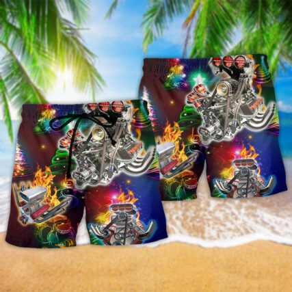 Hot Rod Christmas Tree - Beach Short - Owl Ohh - Owl Ohh