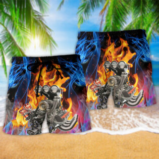 Hot Rod Hot And Cool Fire - Beach Short - Owl Ohh - Owl Ohh