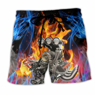 Hot Rod Hot And Cool Fire - Beach Short - Owl Ohh - Owl Ohh