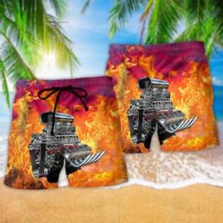 Hot Rod In Fire - Beach Short - Owl Ohh - Owl Ohh