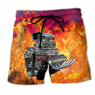 Hot Rod In Fire - Beach Short - Owl Ohh - Owl Ohh