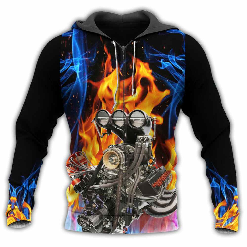 Hot Rod With Hot Fire - Hoodie - Owl Ohh - Owl Ohh