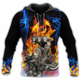 Hot Rod With Hot Fire - Hoodie - Owl Ohh - Owl Ohh