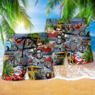 Hot Rod Riding A Hot Rod For Holiday - Beach Short - Owl Ohh - Owl Ohh