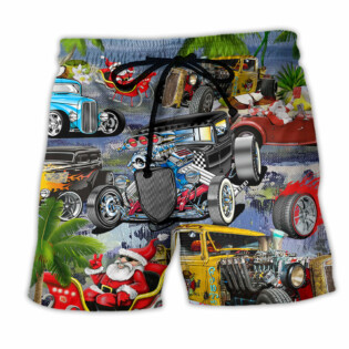 Hot Rod Riding A Hot Rod For Holiday - Beach Short - Owl Ohh - Owl Ohh