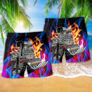 Hot Rod With Classic Style Amazing Style - Beach Short - Owl Ohh - Owl Ohh