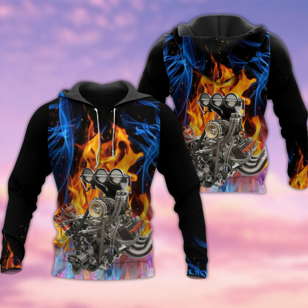 Hot Rod With Hot Fire - Hoodie - Owl Ohh - Owl Ohh