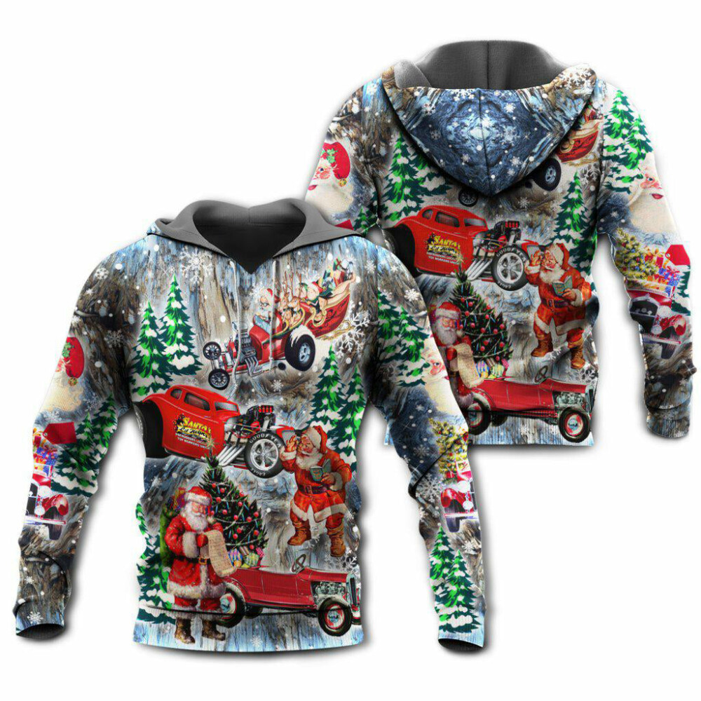 Hot Rod Merry Christmas Love Snow - Hoodie - Owl Ohh - Owl Ohh