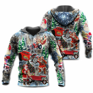Hot Rod Merry Christmas Love Snow - Hoodie - Owl Ohh - Owl Ohh