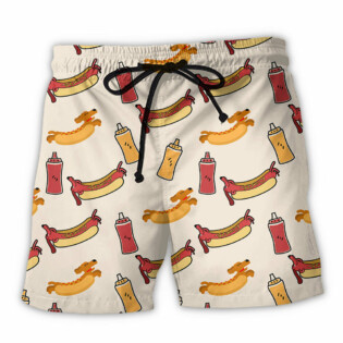 Hot Dog Funny Cool - Beach Short - Owl Ohh - Owl Ohh