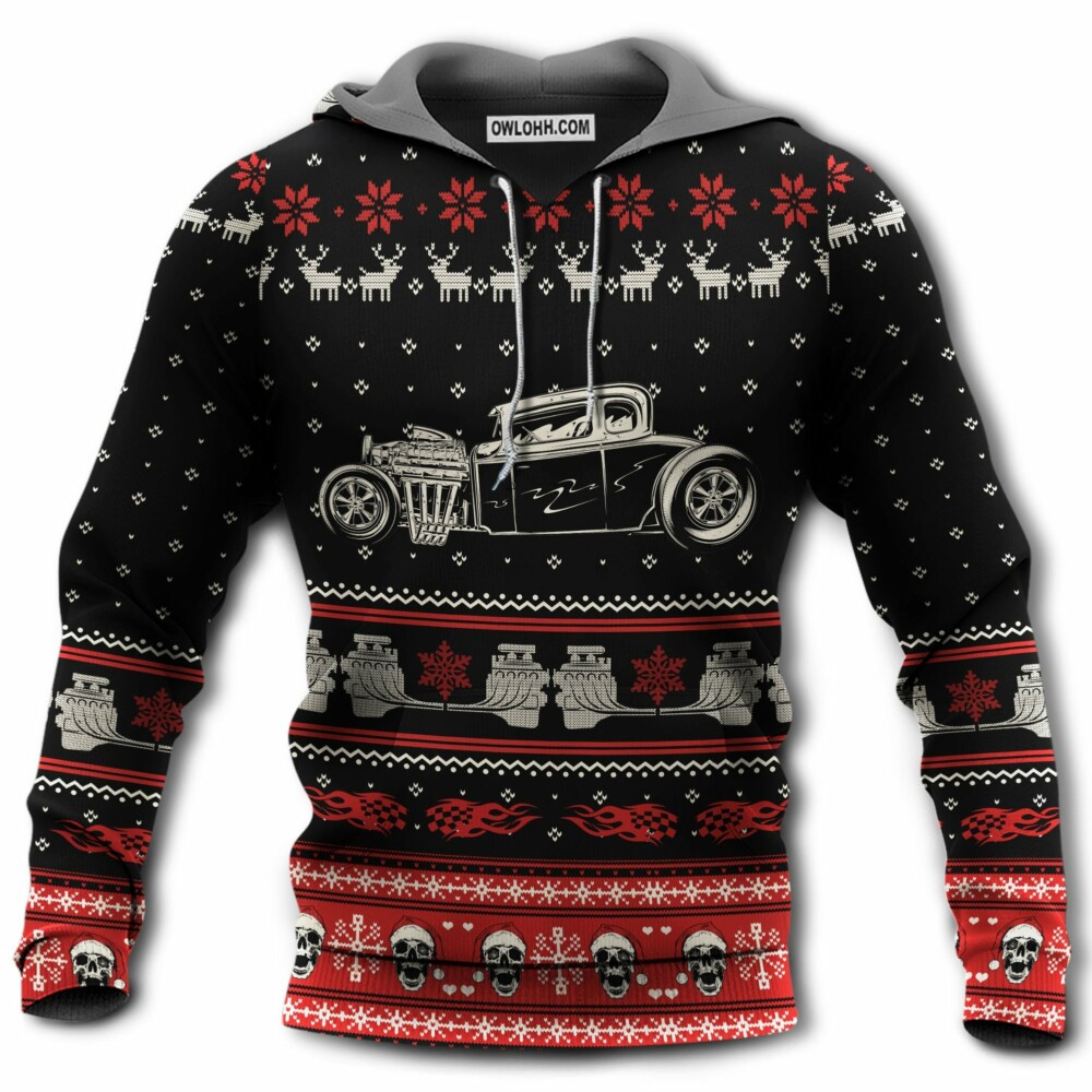 Hot Rod Amazing Christmas Style - Hoodie - Owl Ohh - Owl Ohh