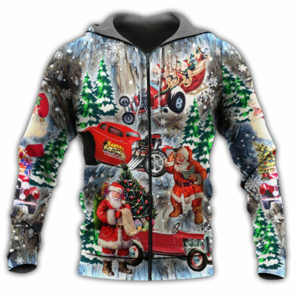 Hot Rod Merry Christmas Love Snow - Hoodie - Owl Ohh - Owl Ohh