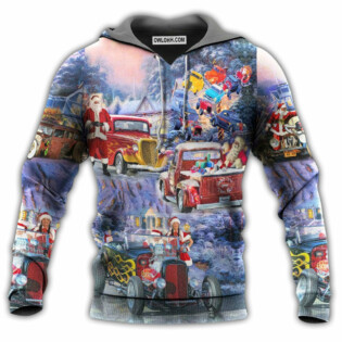 Hot Rod Merry Christmas Amazing Style - Hoodie - Owl Ohh - Owl Ohh