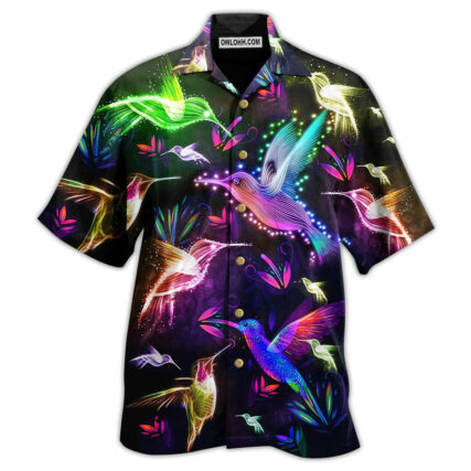 Hummingbird Fly All Night - Hawaiian Shirt - Owl Ohh - Owl Ohh