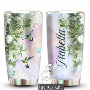 Hummingbird Loves Flowers Forever Personalized - Tumbler - Owl Ohh - Owl Ohh